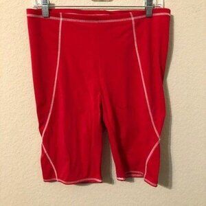 Find Red Athletic Running Legging Shorts